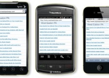 WestEastonPA Has New Look On Your Mobile Phone