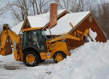 Clipper No Deterrent To Heavy Equipment Moving Snow In West Easton (Slideshow)