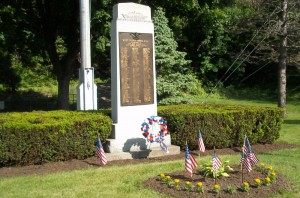 West Easton War Monument, viewed from front.