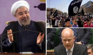 Iran's President Hassan Rouhani could work with William Hague over the threat of ISIS in Iraq [EPA/AP/PA]